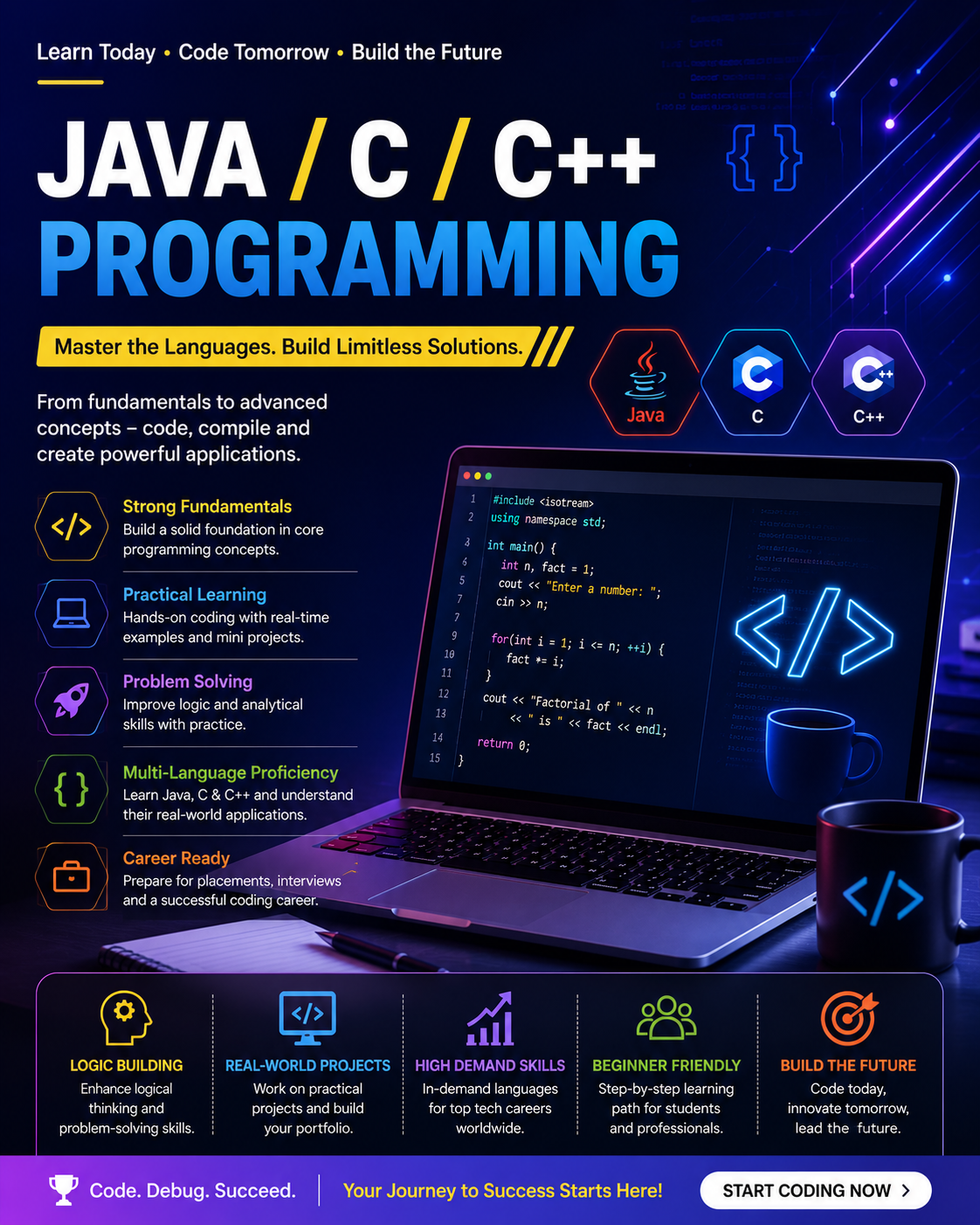 Java / C / C++ Programming Course